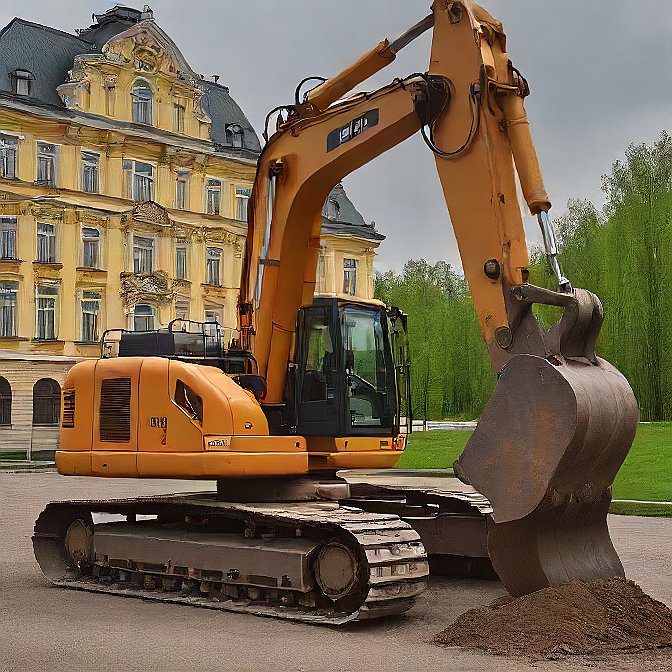 Гусеничный экскаватор в аренду для хозяйственных работ в Обнинске